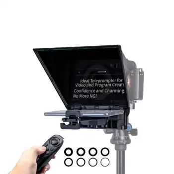 FEELWORLD TP2 Portable 8-inch Professional Teleprompter with Remote Control for DSLR Camera, OEM Factory Direct