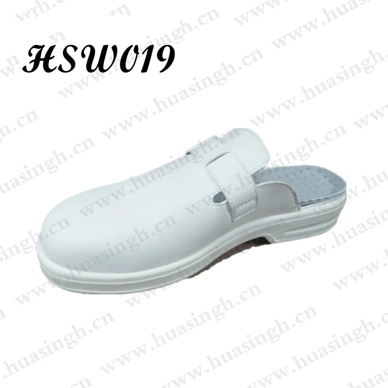 Rwh,lab Anti-static Smash Proof White Safety Shoes for Sale Steel Toe Insert Durable PU Outsole Work slippers HSW019
