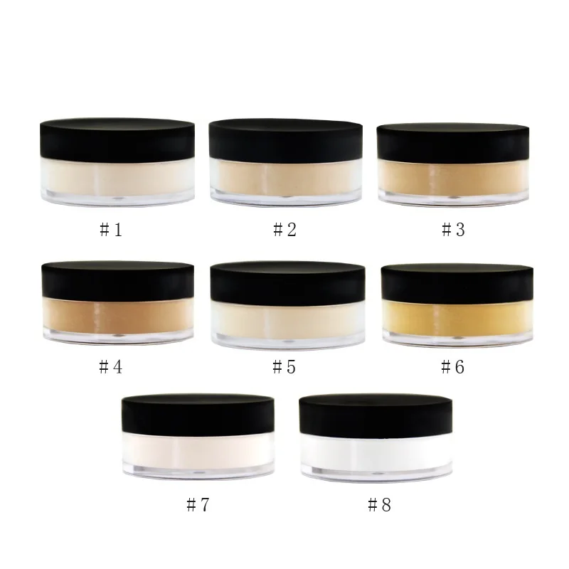 The most popular 8 color dispersion Loose powder Fine powder Waterproofing and oil control Calm makeup powder