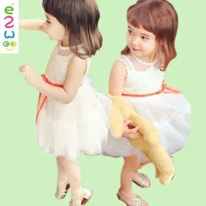 Best Selling Premium Children Sleeveless Lace Paty Wear Girl Fancy Tutu Dress