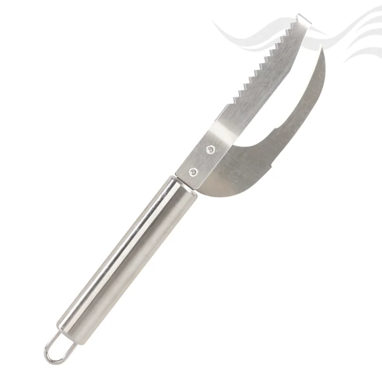 Sharp Multipurpose Fish Gutting Knife Seafood Fish Descaler Scale Scraper Cleaning Tool Stainless Steel Fish Scaler Remover