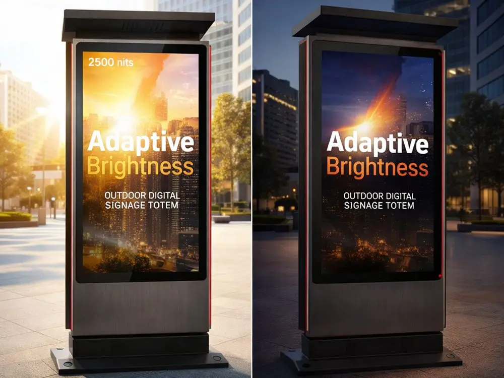 outdoor totem with high brightness