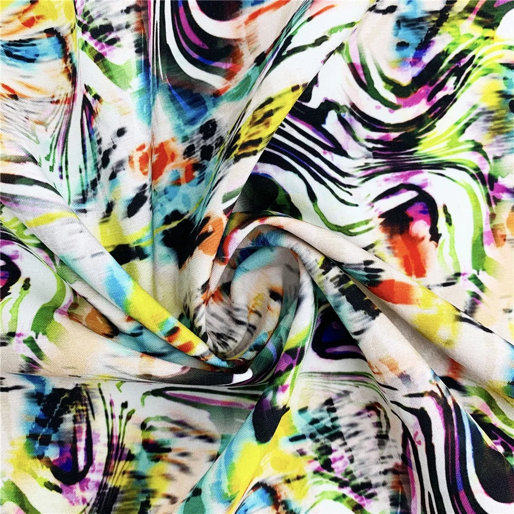 
 Йога ткань, 4-слойная трикотажная ткань на основе лайкры, с принтом на заказ  