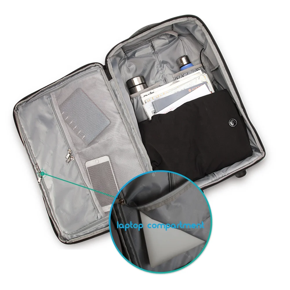 Wholesale Custom logo 50L Large Capacity BagFashion Travel Trolley Backpack Bag Wheeled Laptop Trolley Backpack with Wheels