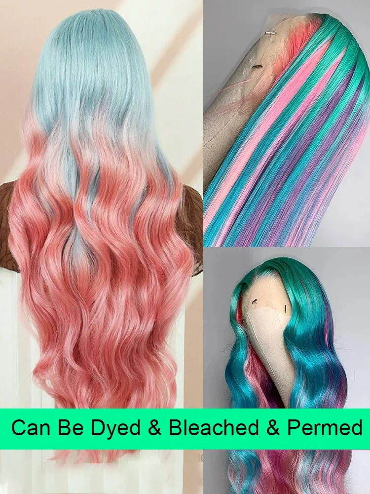 Peluca frontal de encaje 613 Hd, cabello humano, 13x6, peluca frontal de encaje rubio miel transparente para mujeres_voghion.com