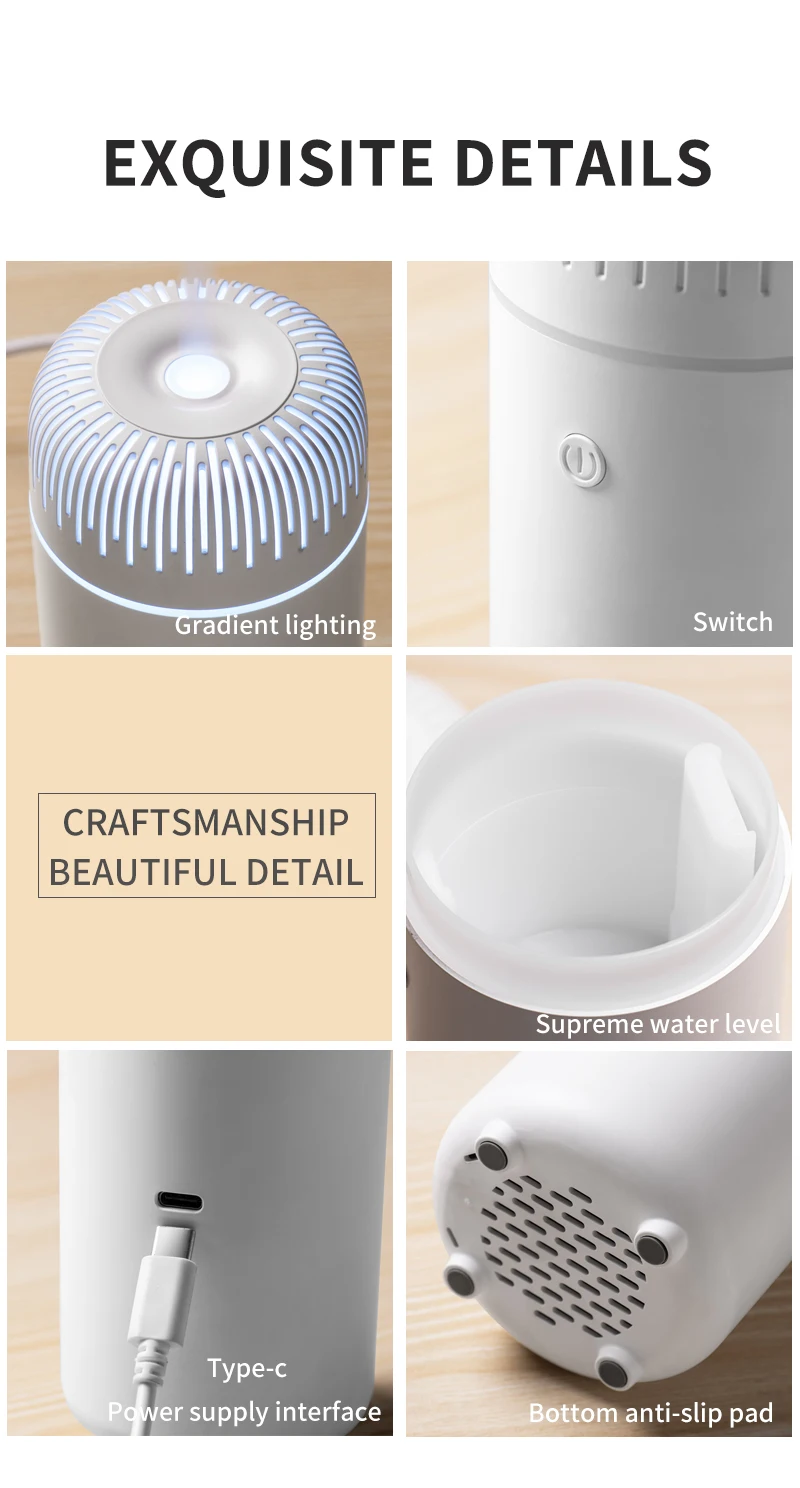 Portable Usb Oil Essential Wireless Rechargeable Mini Car Aroma