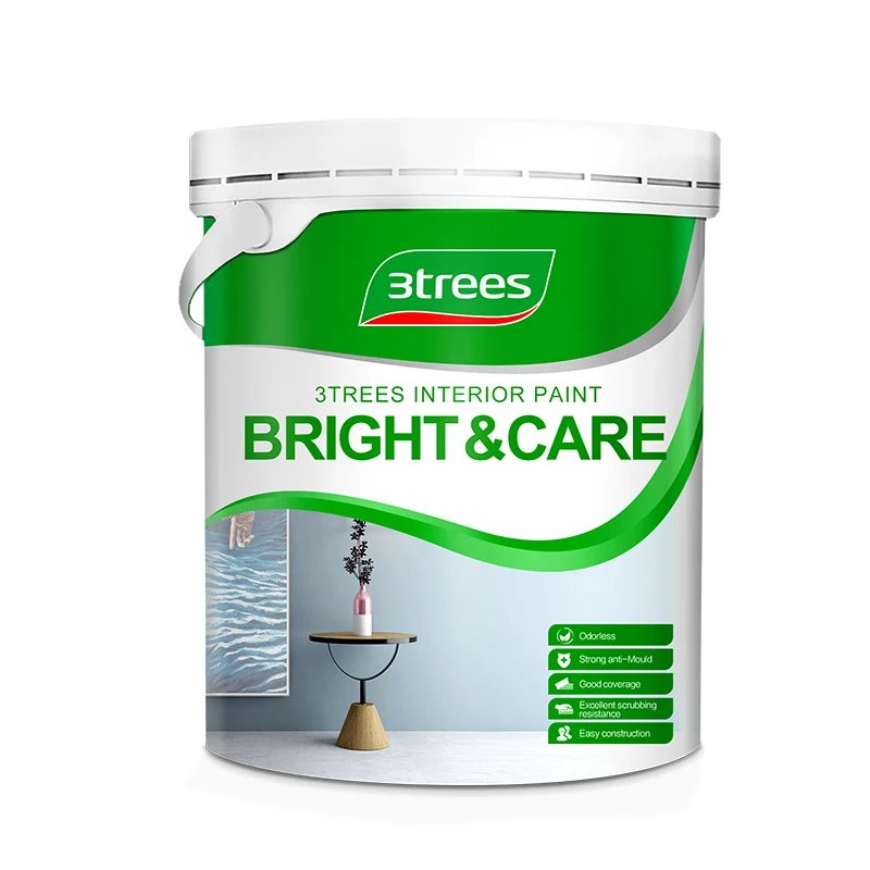 3trees 2022 High Quality Odorless Premium Interior Wall Paint For House