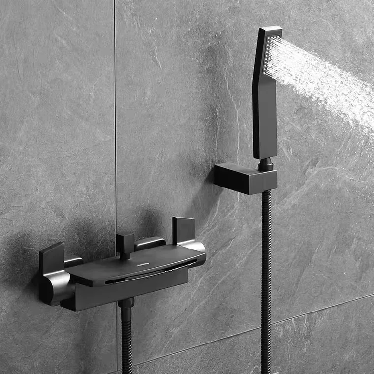 waterfall bath faucet china factory bathtub faucets bathroom taps matte black shower faucet