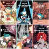 Blue-haired girl-6 volumes-daurin paper-color