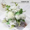 Combinación de hortensias Effie de 5 puntas [Blanco Luna Fría]