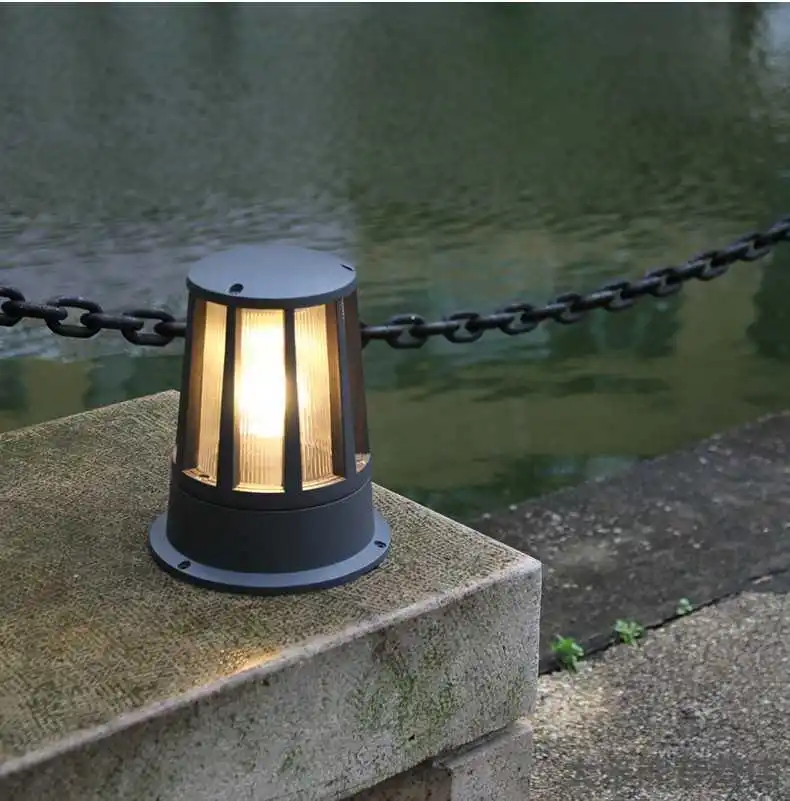 Простое чувство современный дизайн корпуса напольный настенный светильник отель дом курорт двор Водонепроницаемый светодиодный садовый осветительная