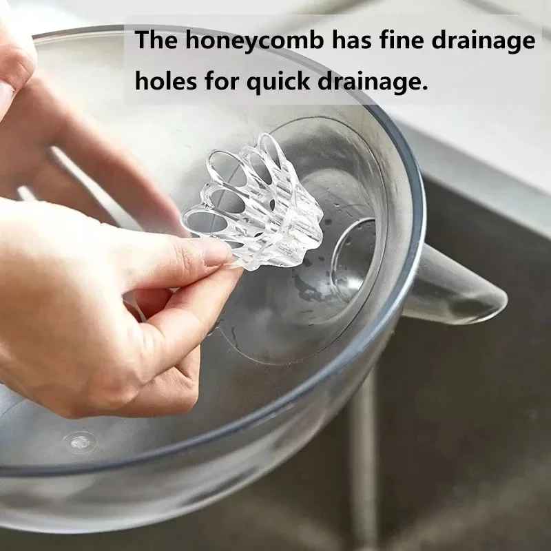 Multifunction Plastic Colander with Spout Filter Kitchen Strainer Basket Funnel for Fruits Veggies Drain Bowls Strainer