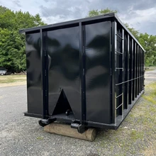 Large Hook lift Bin Carbon Steel Metal Rolling Dumpster For Construction Waste