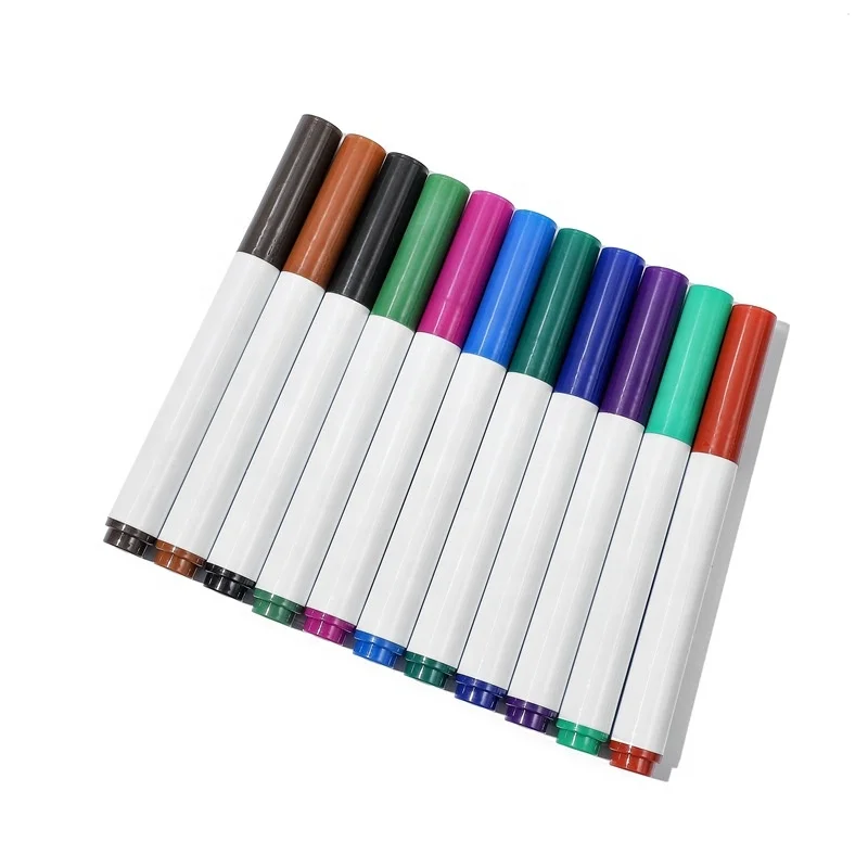 Premium 8 colors Dry Erase 6mm Liquid Chalk Marker with Dual reversible tip for LED Writing Board Glass and Window
