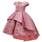 MQATZ High Quality Summer Frock Kids Party Wear Flower Girl Western Party Formal Trailing Birthday Dress T5170