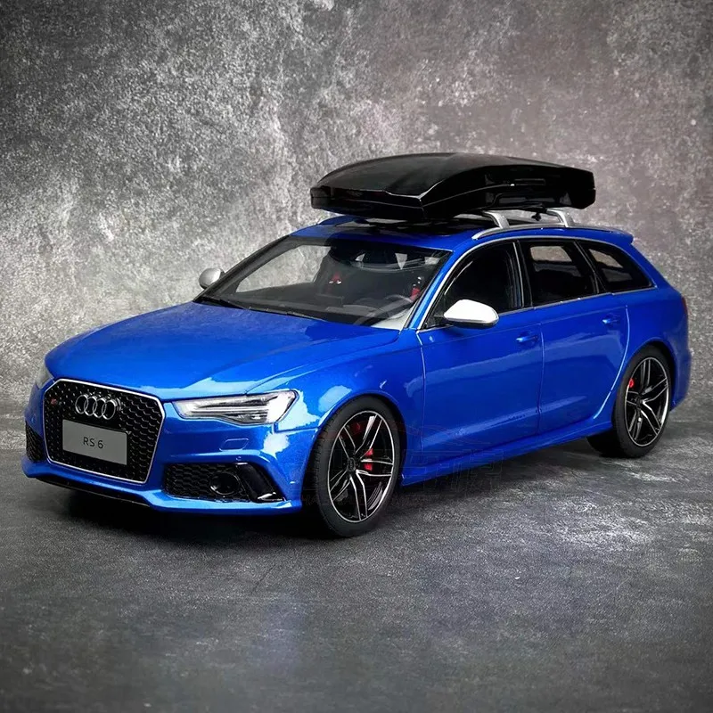 Well 1/18 Audi RS6 C7 2017 Wagon Metal Diecast Model Car with free Roof box