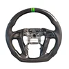 Crosstour Carbon+Leather+Green Top Line Stitching