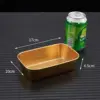 Cesta rectangular para snacks [sin orejas, dorada]