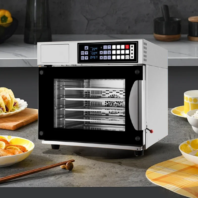 New Multifunctional 60L Large Capacity Electric Chicken Steamer Baking Oven Machine Pizza Bread Cake All-In-One Steaming Oven