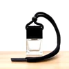 transparent bottle with black cap