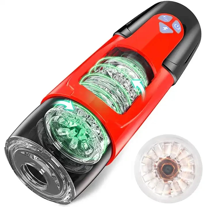 Automatic Male Masturbator,Male Masturbators Cup With 7 Thrusting &  Rotating Modes for Penis Electric Pocket Pussy Adult Male