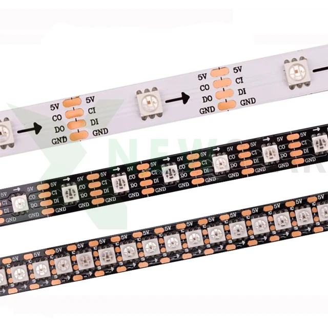 Source PWM NS107S RGB digital led strip 30/60/144 Led/m Addressable RGB LED Flexible Strip Double data Transmission DC5V on m.alibaba.com