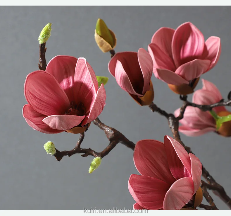 Flor De Magnolia Artificial Para Mesa De Boda,Florero  Blanco,Colorete,Rosa,Decoraciones,Tallo Floral - Buy Nueva Moda Decoración  De Casa Real Seda Flores Artificiales Flores Magnolia Flor,Artificial Al  Por Mayor A Granel Barato Magnolia Flor