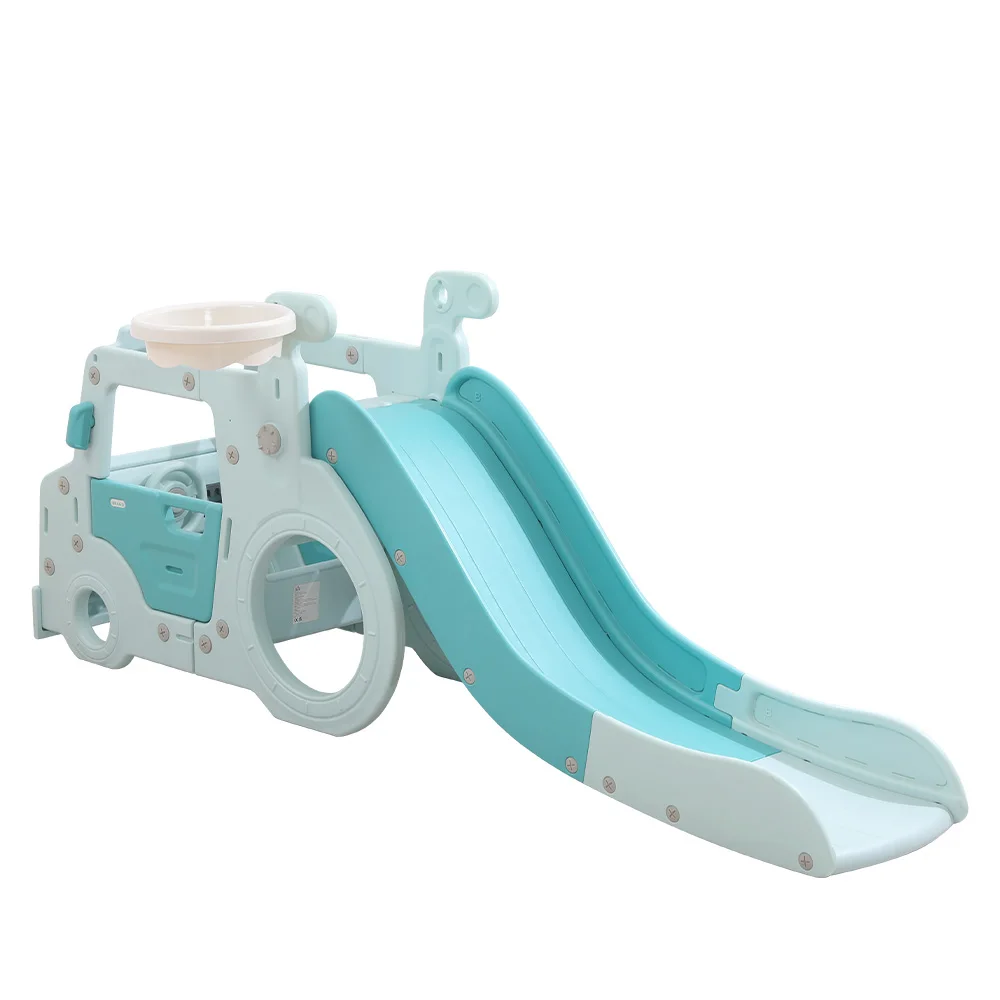 Ute-tobogán de plástico de dibujos animados para niños, tobogán de - Main Image