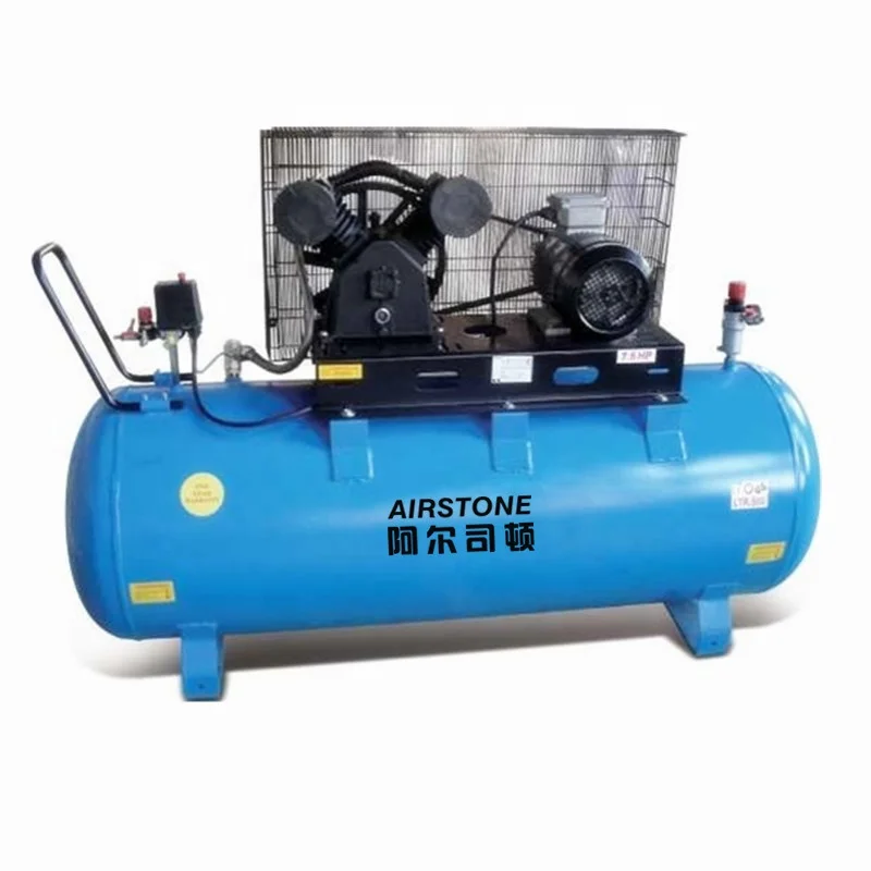 Good quality piston copeland compressor 5.5hp 600L/min double piston air compressor tanki electronic