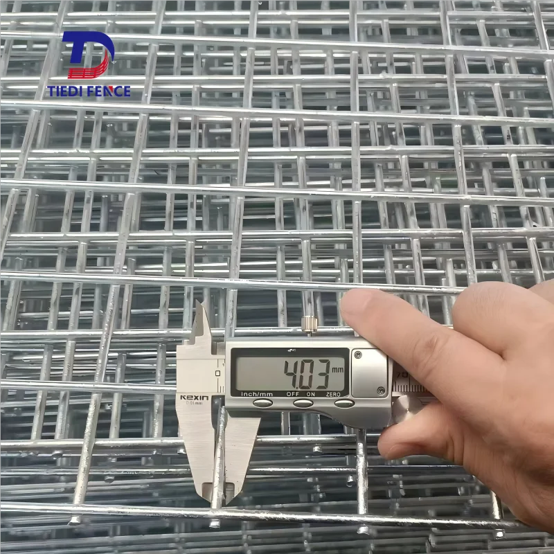 Custom Galvanised Steel Welded Mesh Sheet Fence10x10 4x4 3x3 2x2 1x2 1x1 2x4 Galvanized Welded Wire Mesh Panels