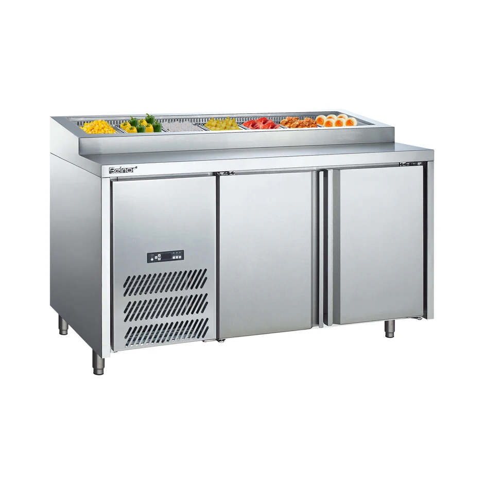 Belnor Pizza Counter Chiller Air Cooler with Stainless Steel and Digital Temperature Control