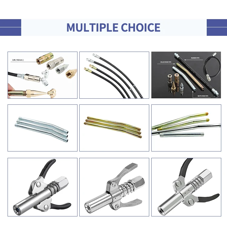 Quick Release Grease Gun Coupler 1/8" Npt Lock Clamp Type Onto Zerk