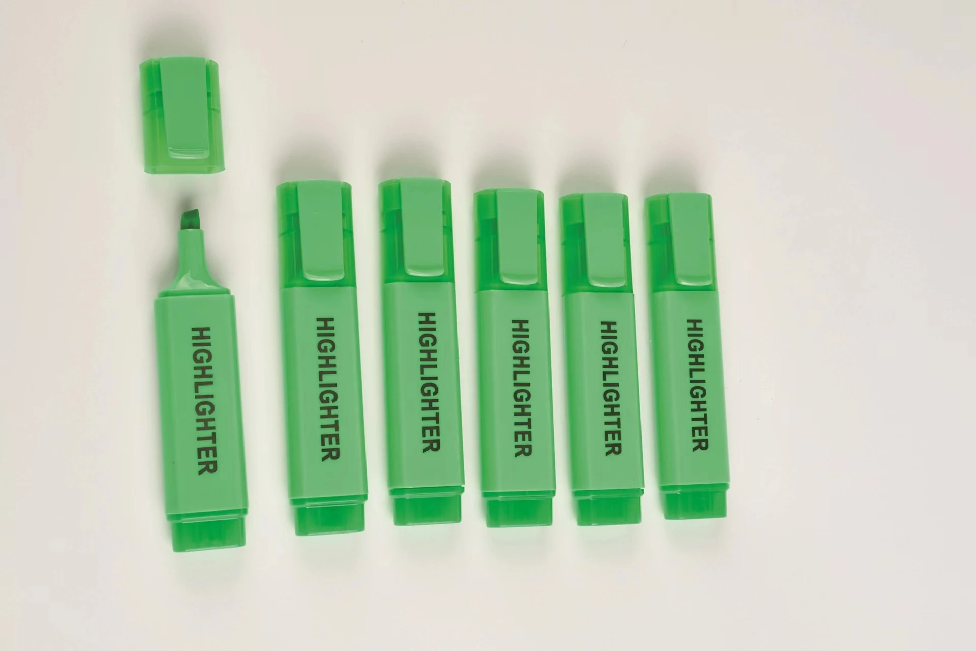 Custom Logo Colored Washable Ink Highlighter Pen Set Writing