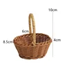 Brown  L8.5* W6*H 10 cm  PP Rattan