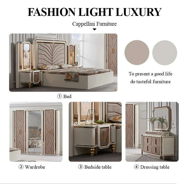 Luxury Royal King Size Bedroom Sets Elegant Super Size Turkish Style