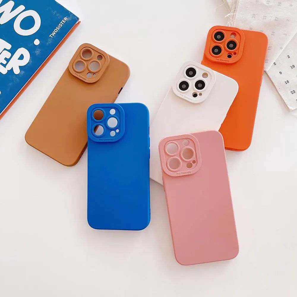 Tpu Pc Phone Case For Iphone 15 14 13 12 11 Xr Xs Max Pro Plus Pure Colour Cases Luxury Colourful Frosted Sjk386 Laudtec supplier