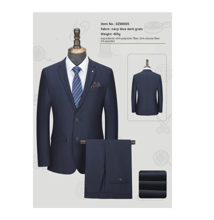 High-end fashion men's business wedding suit
