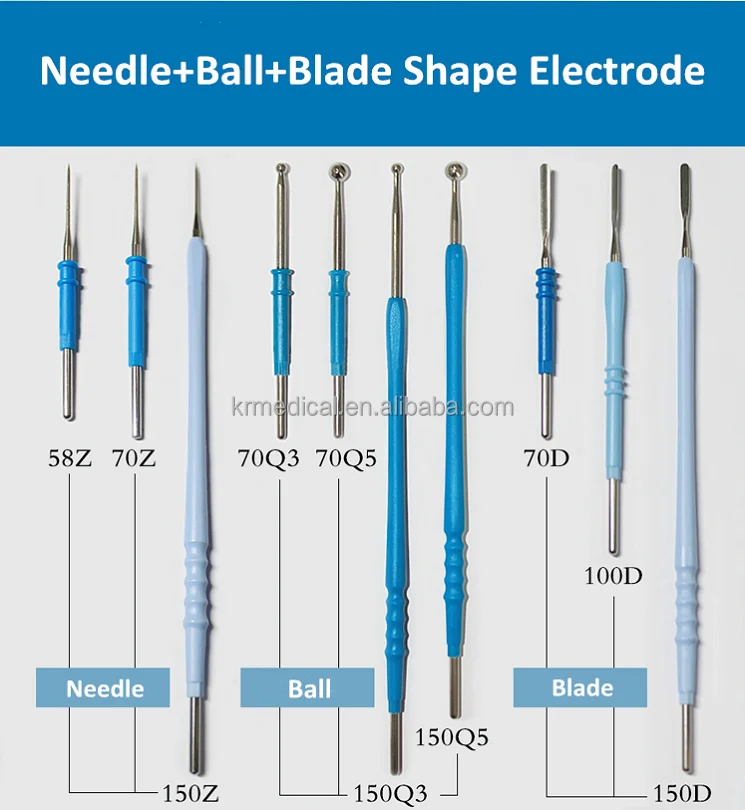 Electrosurgery Tips Diathermy Esu Cautery Surgical Monopolar Electrodes