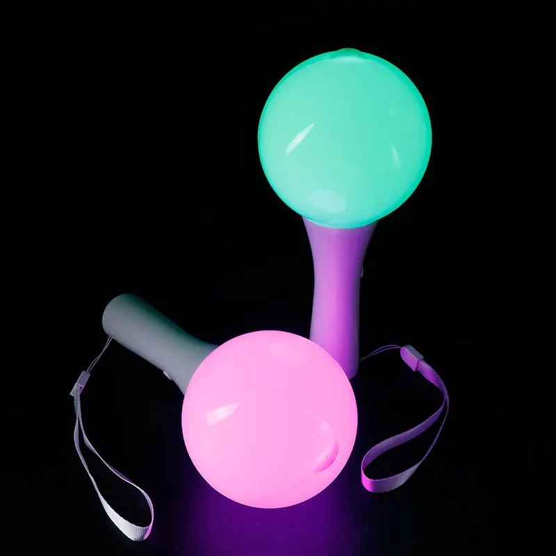 Party Favor Custom Logo Kpop Light Stick LED Glowing Ball Stick for Concert