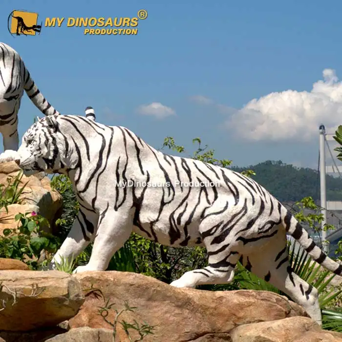Simulation De Tigre Blanc Neige, Modèle De Tigre Sibérien
