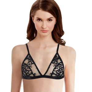 Wholesale Bra Sexy Mesh Transparent Women's  Underwear Lace Sexy Ladies Bras