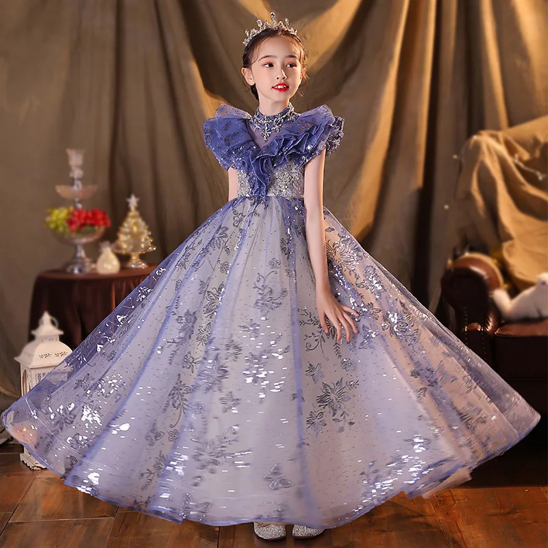 Wholesale children fancy 3t kids beautiful korean dresses puffy