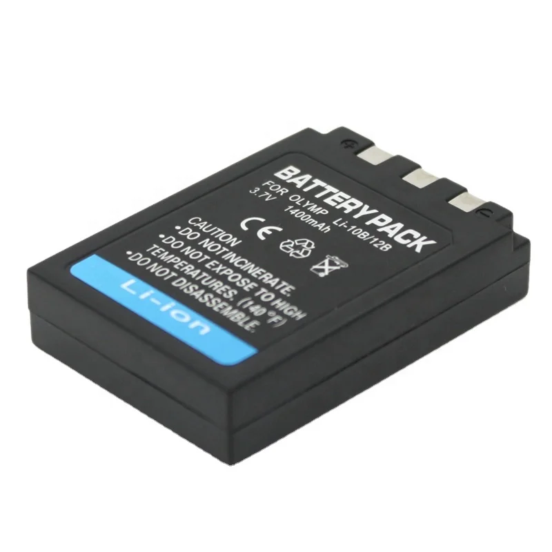 LI-10B 12B Li-ion Battery for Olympus LI-10B/12B C60 C70 SANYO DB-L10 Camera Battery Pack