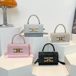 Kalanta 2026 Designer Handbag Woman's Fashion Messenger Tote Shoulder Bag Diamond Ladies Cross Body Bags