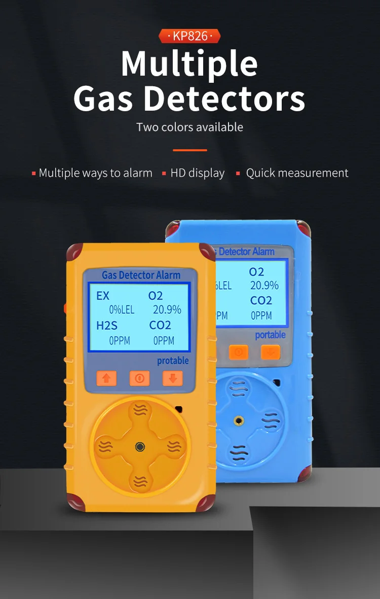 Portable Type 4in1 Multi Gas Detector Lel O2 Co H2s Gas Detector