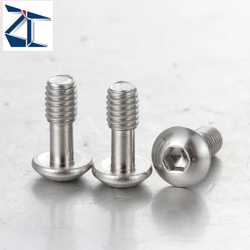 Customized Screw Stainless Steel M4 SUS 304 Stainless Half round head hexagonal cover screw