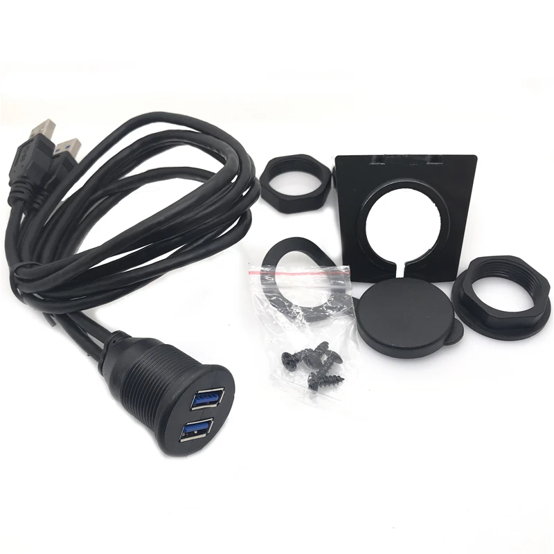 Car Dashboard Flush Mount Usb2.0 Dock Adapter Dashboard Panel 3.0 Port