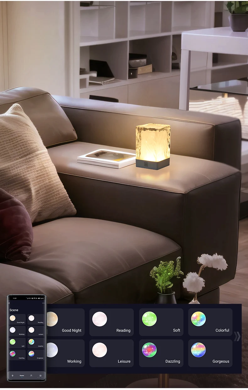 product smart home lights tuya voice control music sync magic rgbw color charnging living room bedroom cordless crystal table desk lamp-41