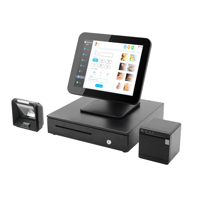 Touch Screen POS Win 10 POS Terminal Hardware Desktop POS Computer 15 Inch