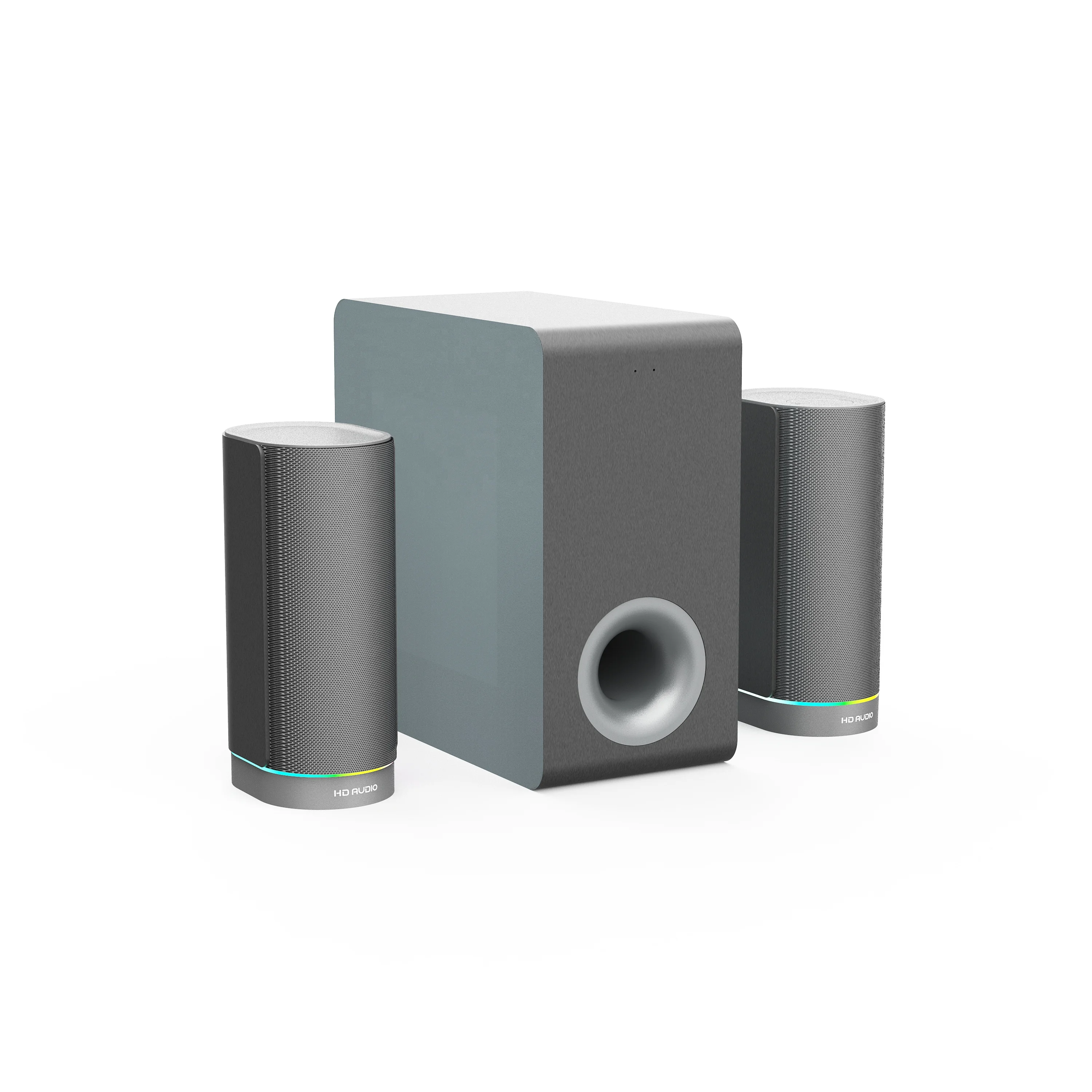 High Quality 2.1 MDF Bookshelf Speakers Powerful BT Active Sound System for Desktop and Computer for Gaming